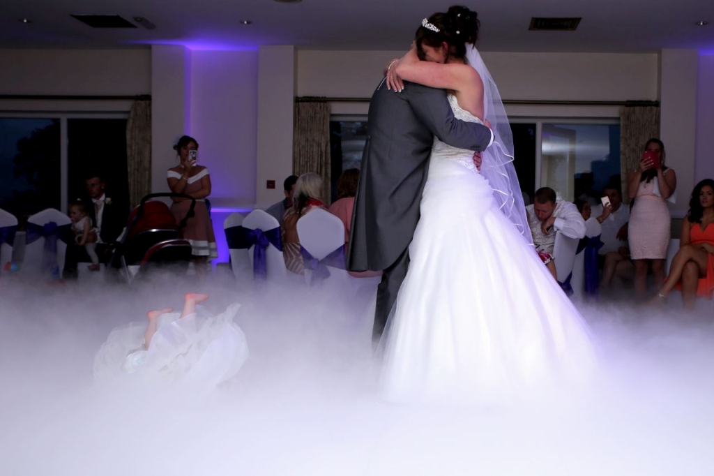 Evening party atmosphere with guests enjoying the dancefloor